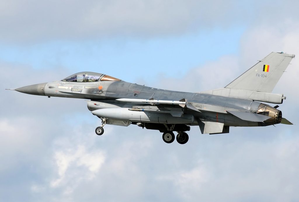 General Dynamics F 16am Fighting Falcon Belgium Air Force Jp7401066